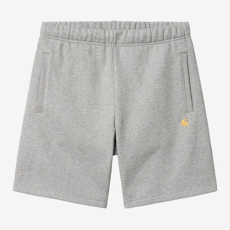 Carhartt WIP Chase Sweatshorts für Herren | Grau meliert