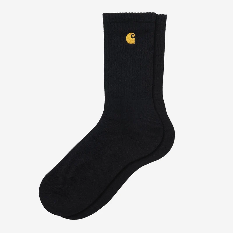 Carhartt WIP Chase Herrensocken | Schwarz