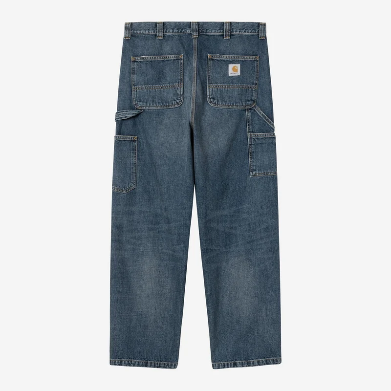 Carhartt WIP Herren OG Double Knee Hose | Dunkelblau, Used-Look