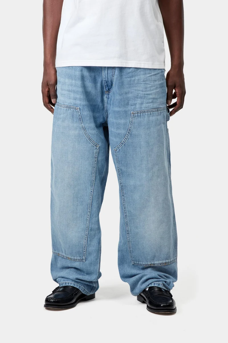 Carhartt WIP Herren OG Double Knee Hose | Blau gewaschen