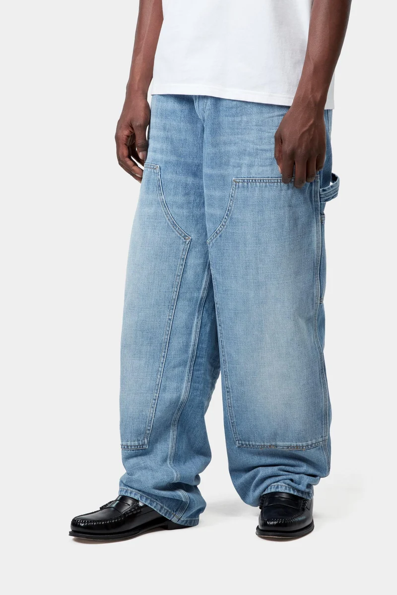 Carhartt WIP Herren OG Double Knee Hose | Blau gewaschen