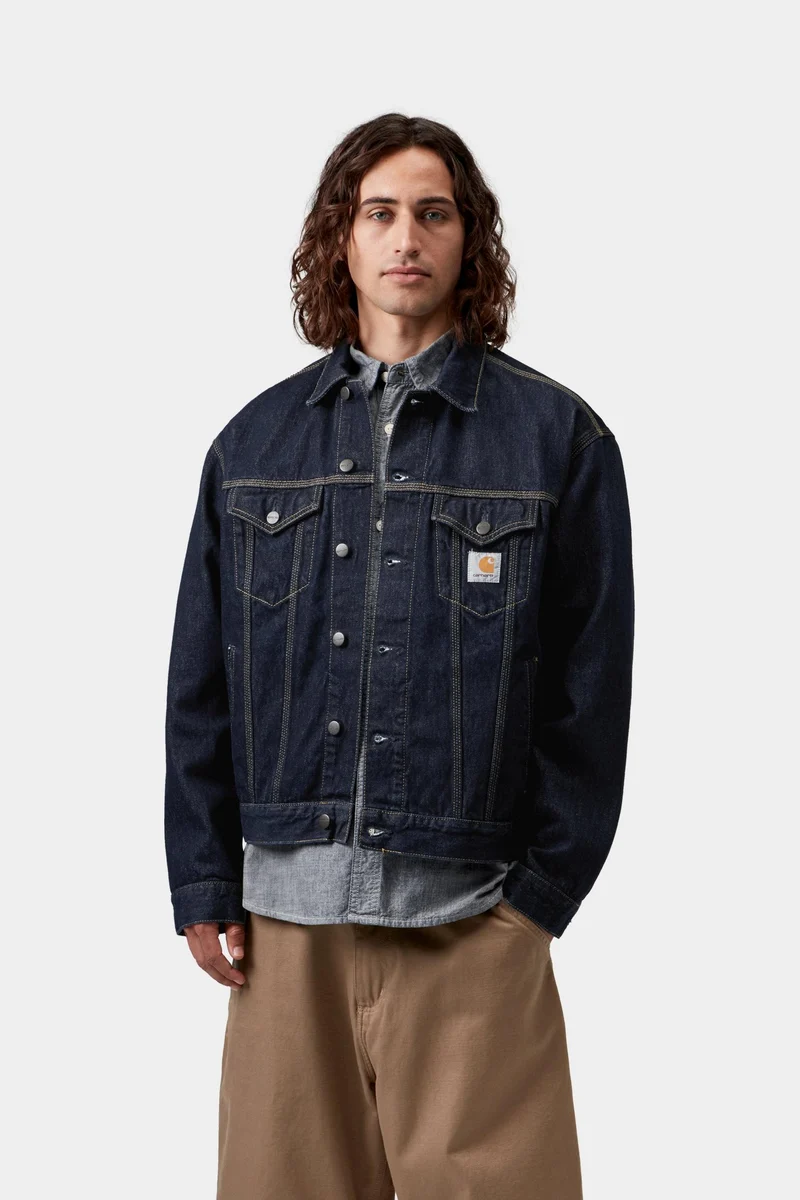 Carhartt WIP Helston Herrenjacke | Blau gewaschen