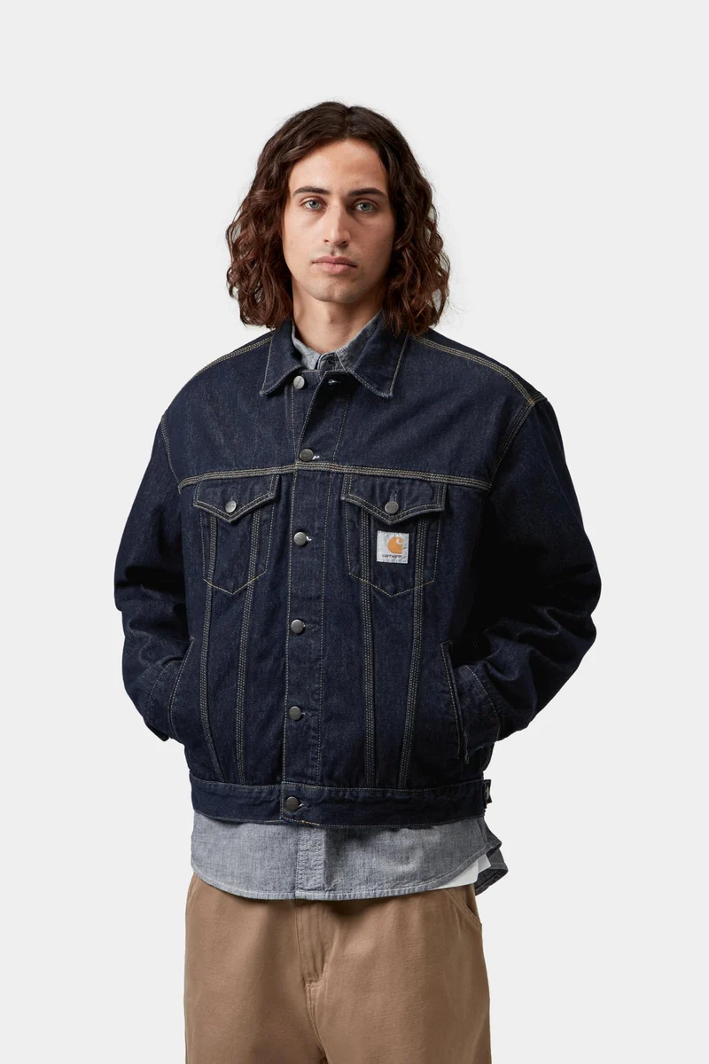 Carhartt WIP Helston Herrenjacke | Blau gewaschen
