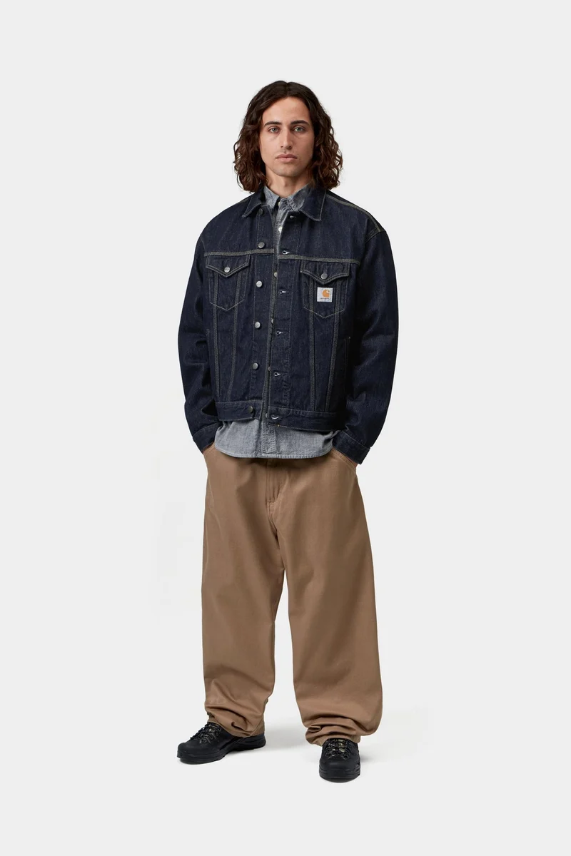 Carhartt WIP Helston Herrenjacke | Blau gewaschen