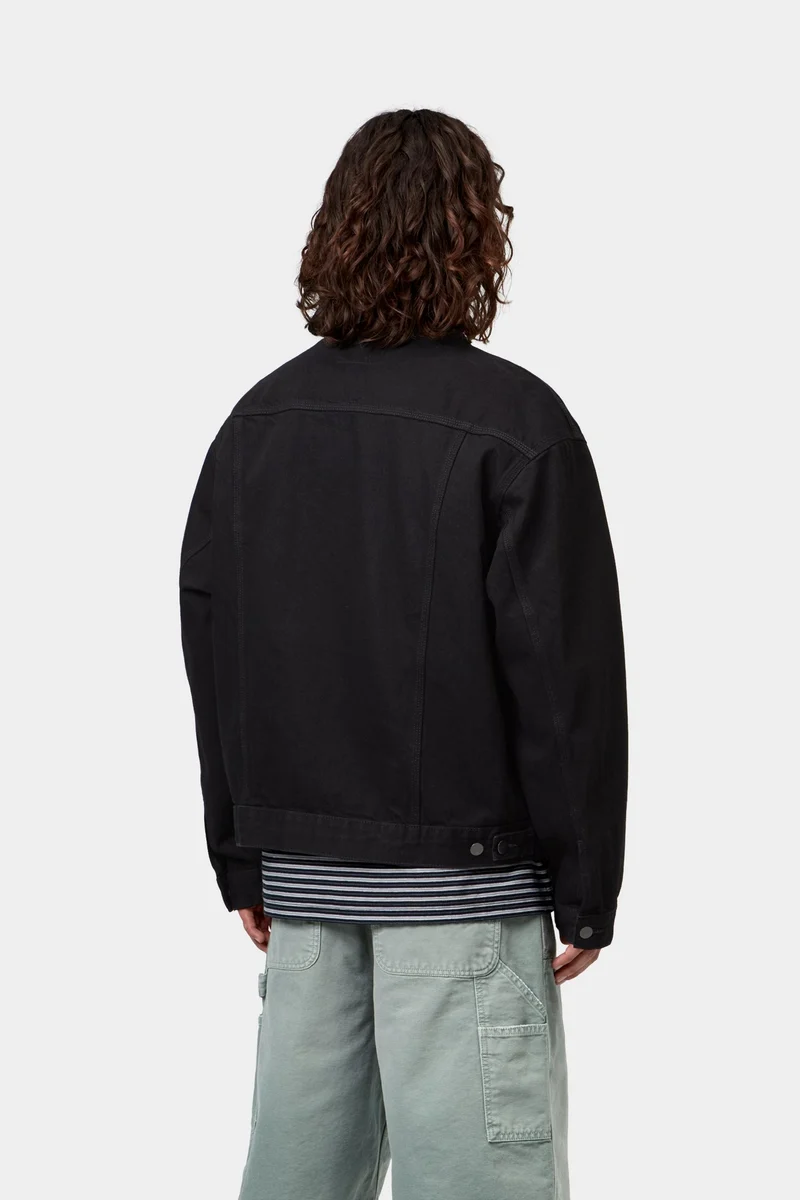 Carhartt WIP Helston Herrenjacke | Schwarz gewaschen