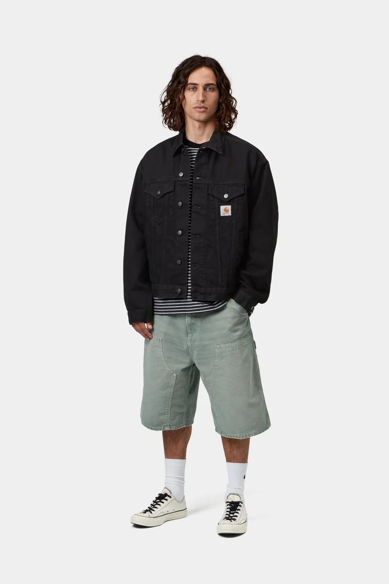 Carhartt WIP Helston Herrenjacke | Schwarz gewaschen