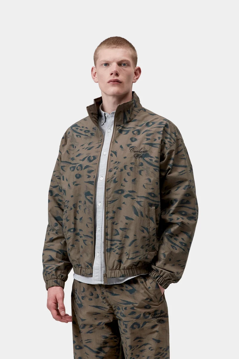 Carhartt WIP Travon Herrenjacke | Zypresse mit Entenfedernmuster