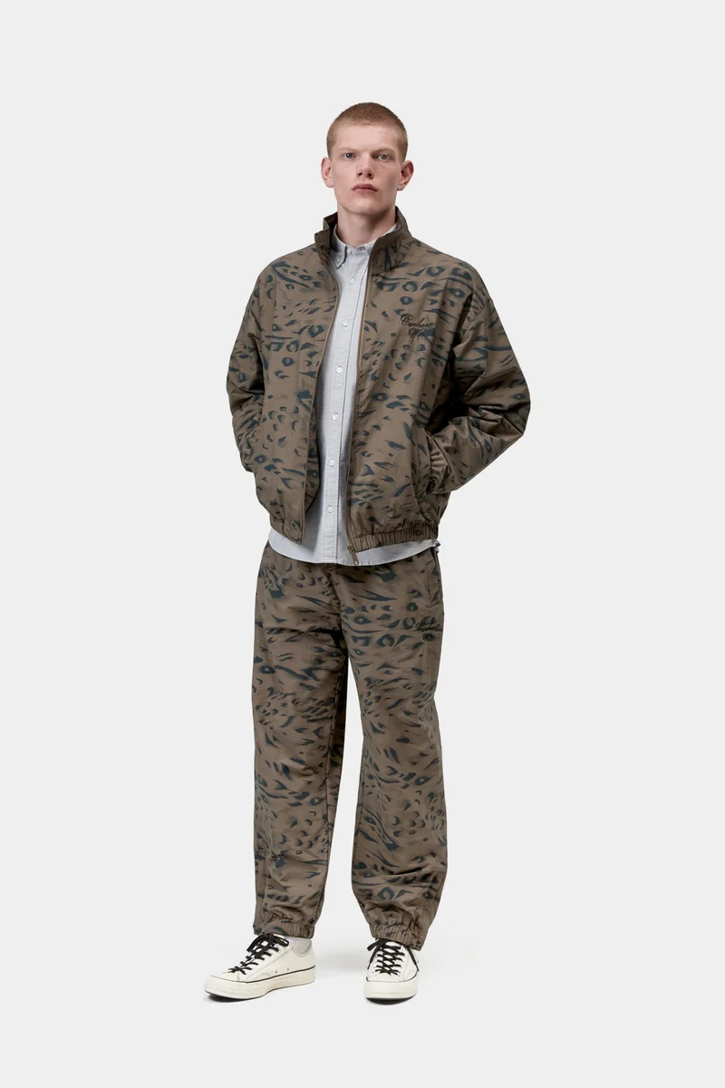 Carhartt WIP Travon Herrenjacke | Zypresse mit Entenfedernmuster