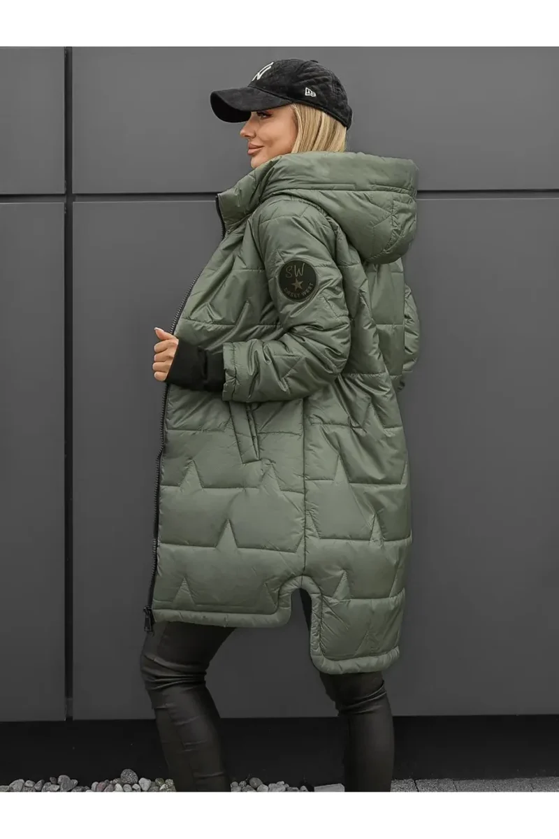 Lipina – Gesteppte Lange Kapuzenjacke