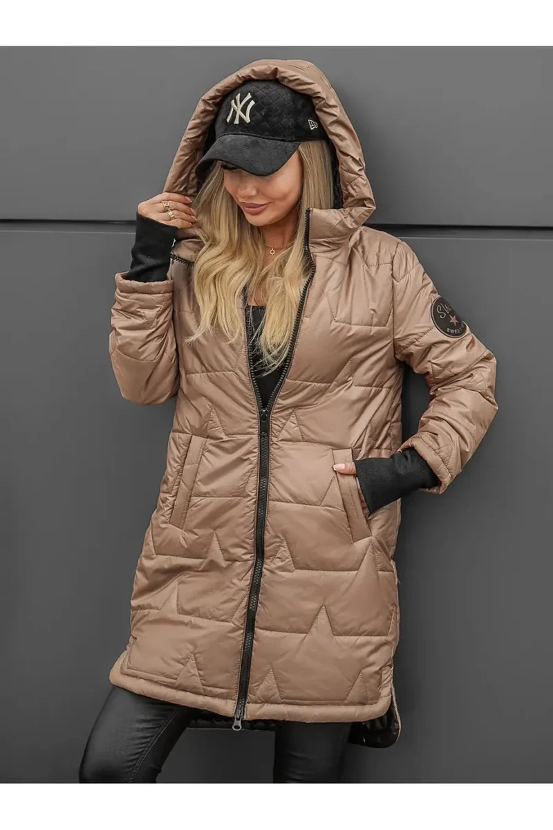 Lipina – Gesteppte Lange Kapuzenjacke