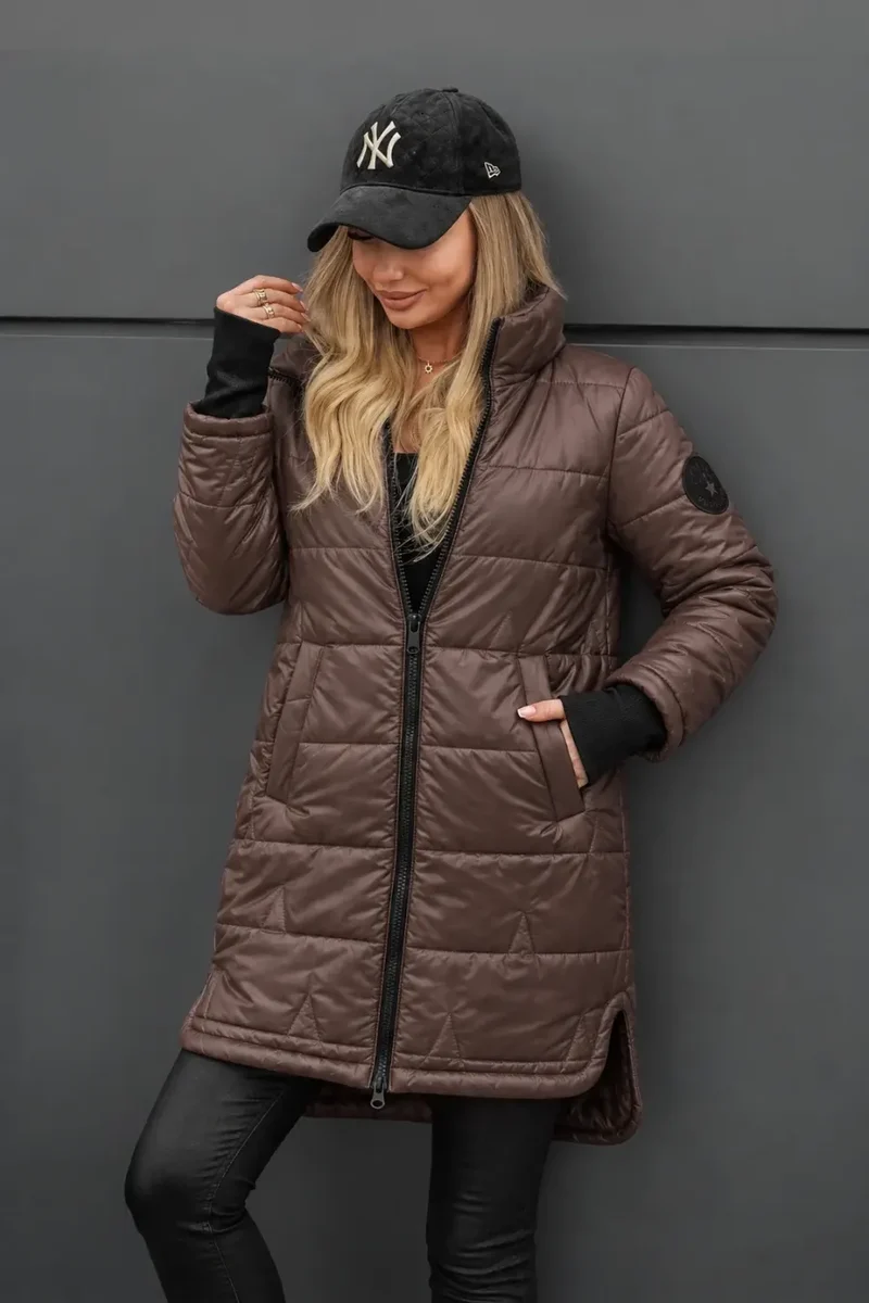 Lipina – Gesteppte Lange Kapuzenjacke