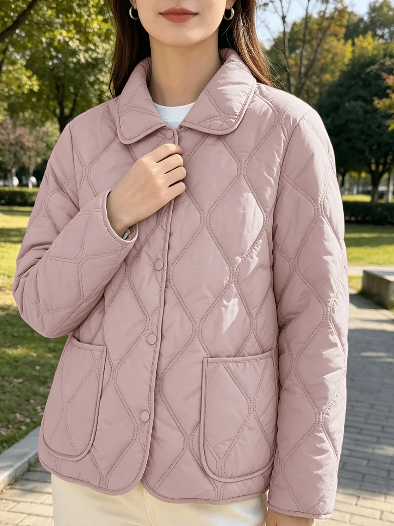 Laurelle - Elegante Und Schicke Locker Sitzende Wattierte Jacke