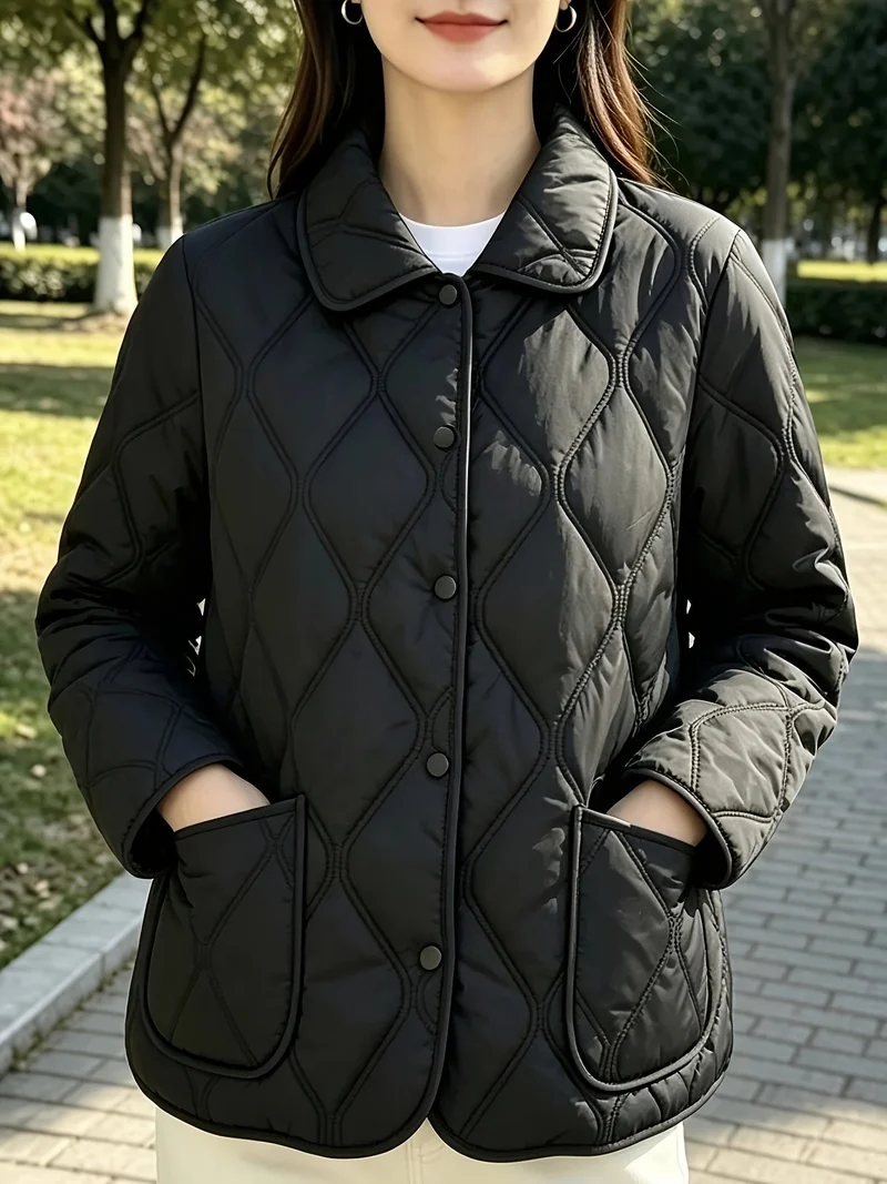 Laurelle - Elegante Und Schicke Locker Sitzende Wattierte Jacke