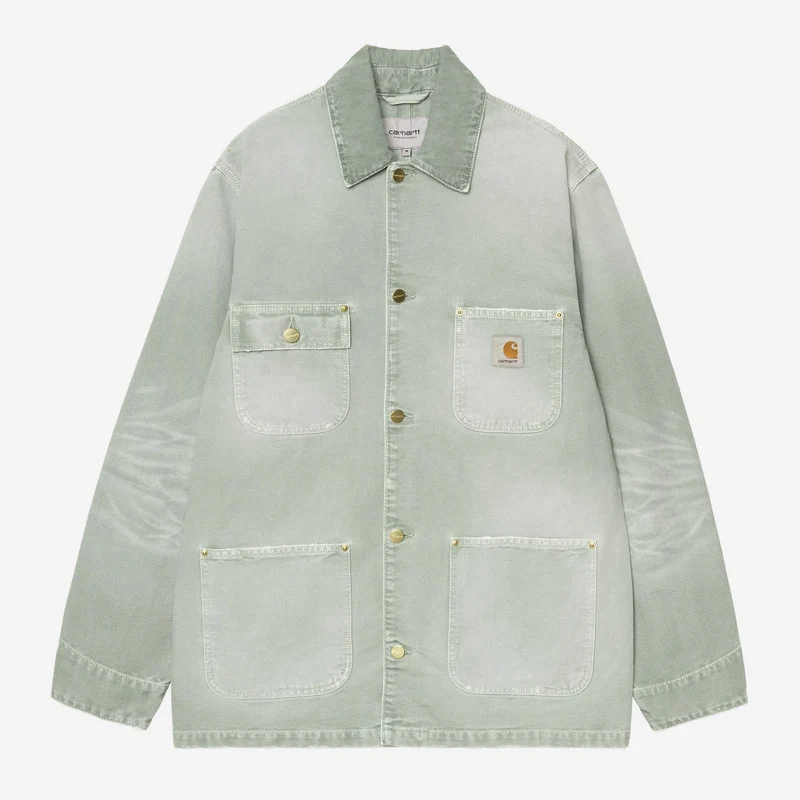 Carhartt WIP OG Chore Coat für Herren | Schattiges Grün, Destroy Wash