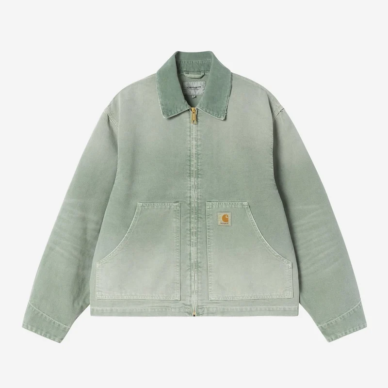 Carhartt WIP Herren OG Arcan Jacke | Shady Green Destroy Wash