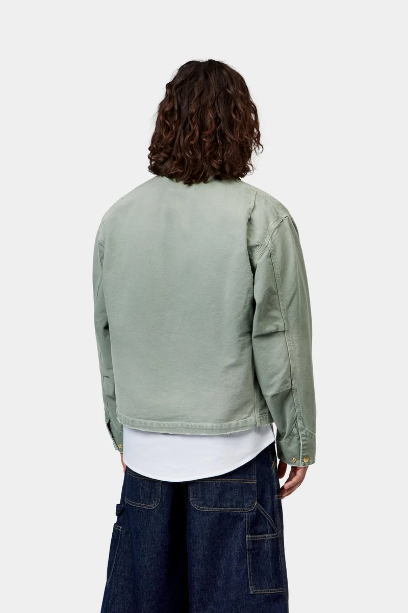 Carhartt WIP Herren OG Arcan Jacke | Shady Green Destroy Wash
