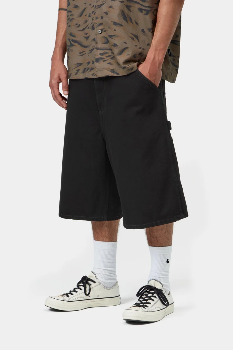 Carhartt WIP Herren OG Single Knee Kurz | Schwarz gespült