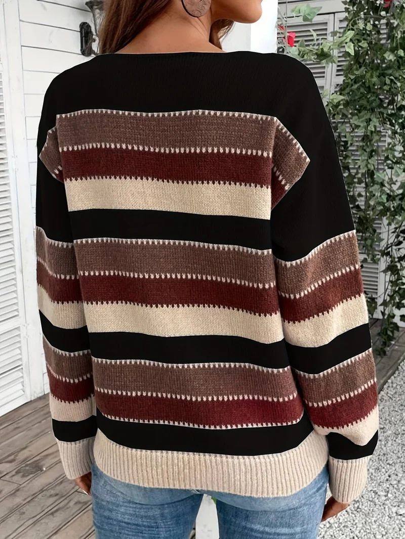 Fadina – Langärmeliger Strickpullover