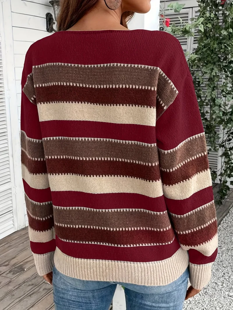 Fadina – Langärmeliger Strickpullover