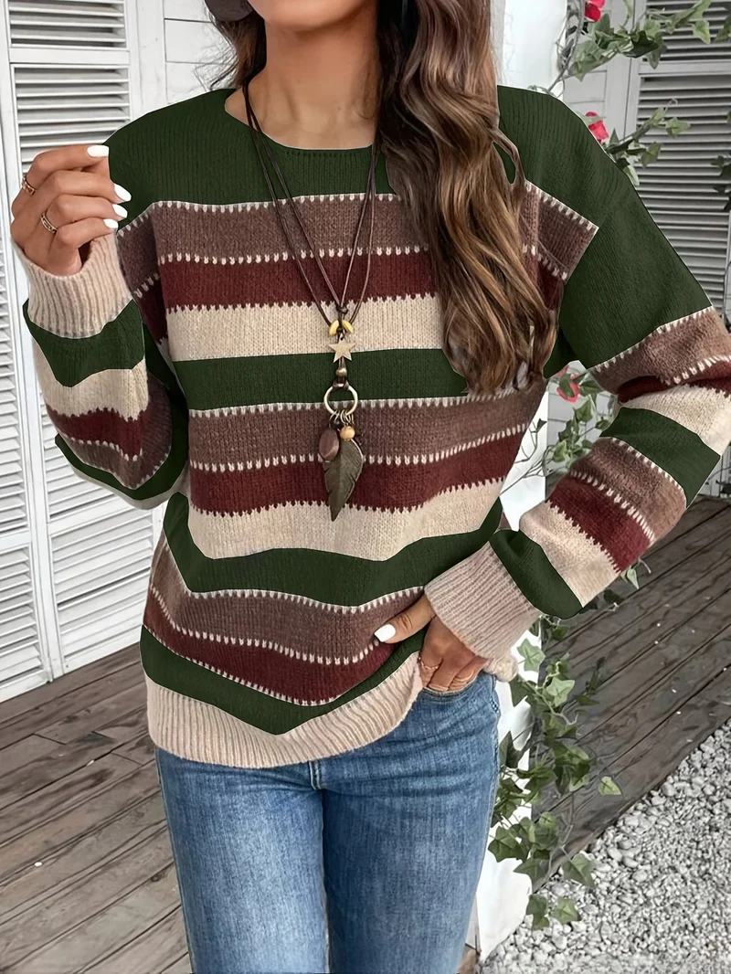 Fadina – Langärmeliger Strickpullover