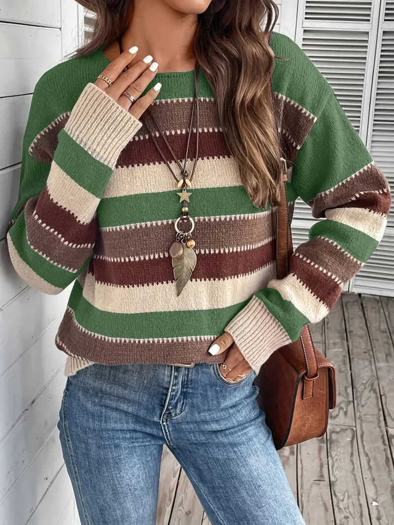 Fadina – Langärmeliger Strickpullover