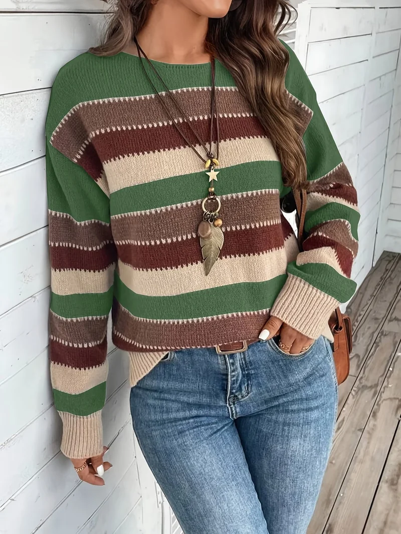 Fadina – Langärmeliger Strickpullover