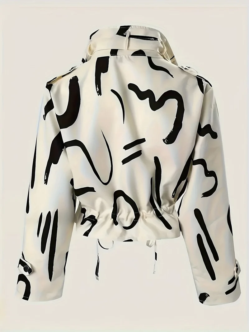 Fredely - Jacke Mit Kordelzug in Der Taille Und Mehreren Taschen