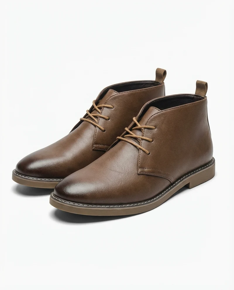 Mathyas – Chukka-Stiefeletten Aus Leder Mit Schnürung