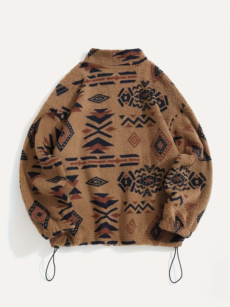 Esra – Langärmelige Jacke Mit Geometrischem Muster