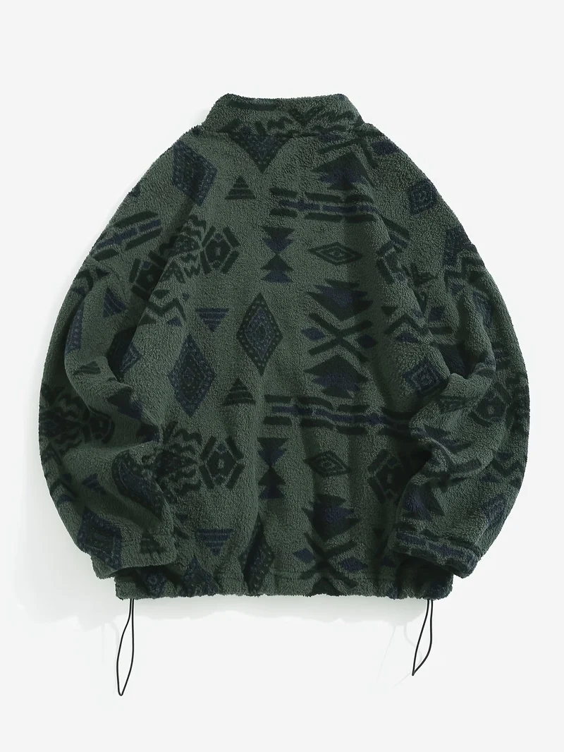 Esra – Langärmelige Jacke Mit Geometrischem Muster