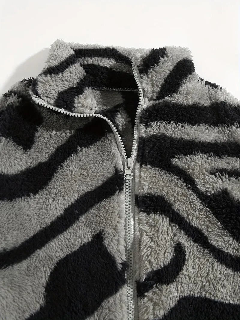 Esra – Langärmelige Jacke Mit Geometrischem Muster