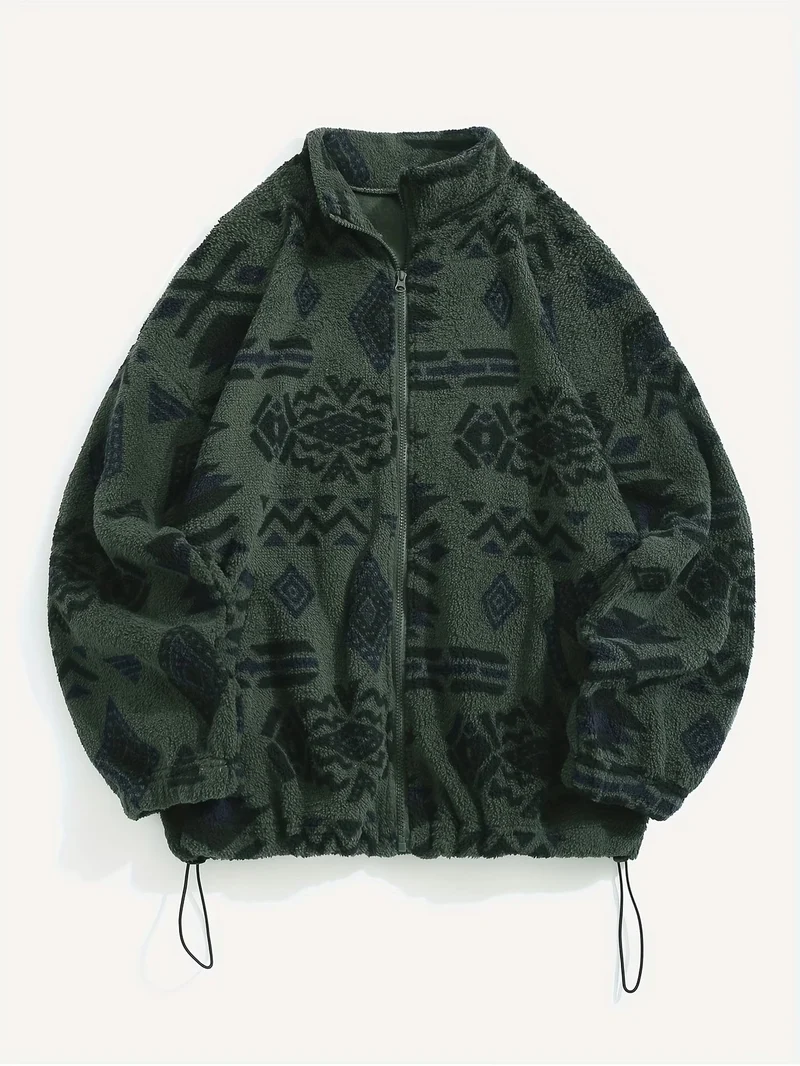 Esra – Langärmelige Jacke Mit Geometrischem Muster