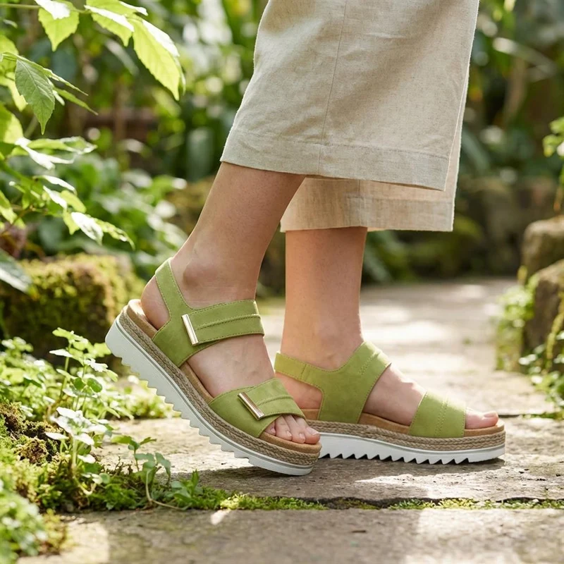 Dual Touch-Fastening Sandals - WBINS41055 / 327 235 - Green