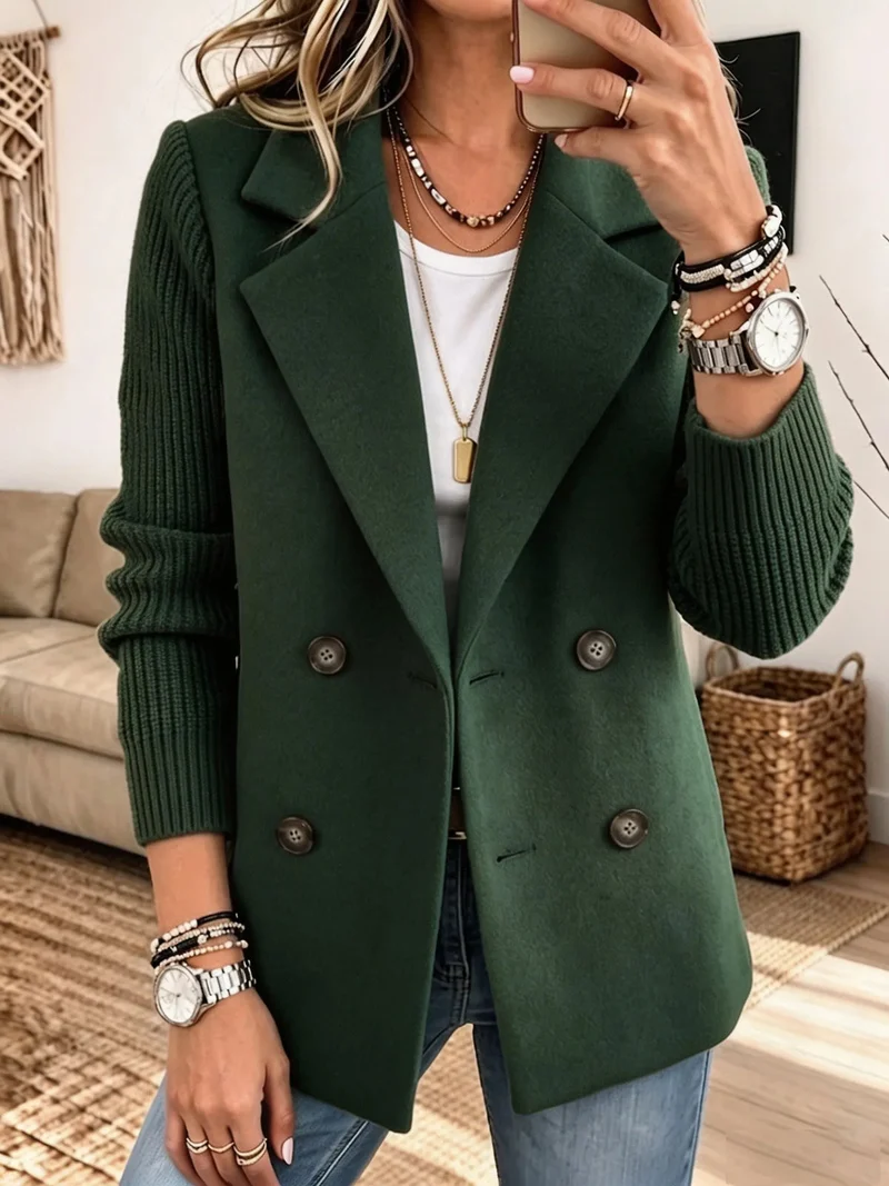 Winchell - Stylische Herbst Jacke Mit Gestrickten Ärmeln