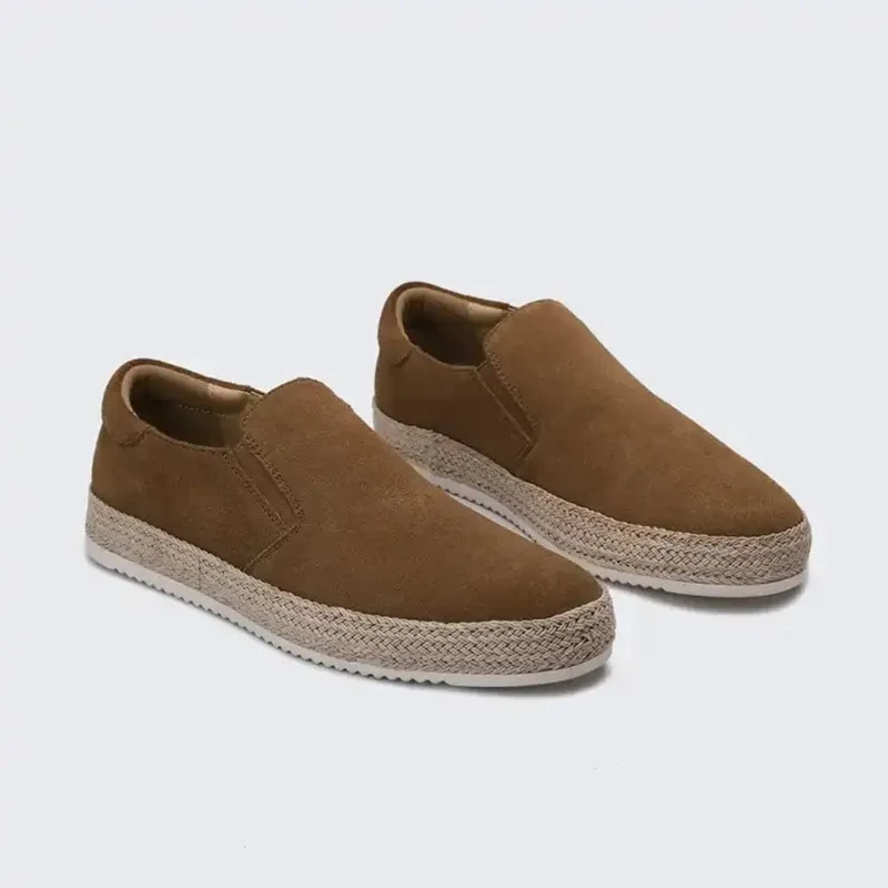 Hanya – Slip-On Schuhe Aus Wildleder Mit Espadrille Sohlen