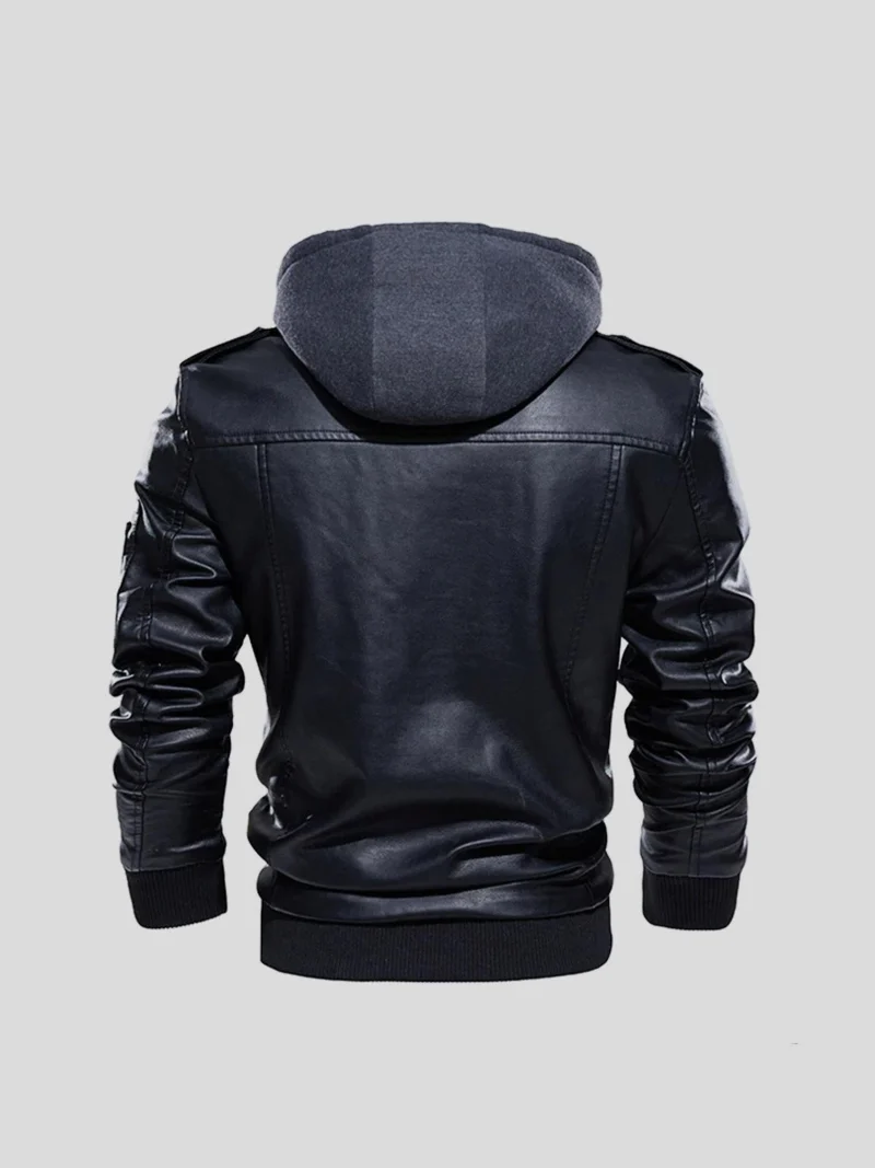Edem – Lederjacke Mit Reißverschlusstaschen