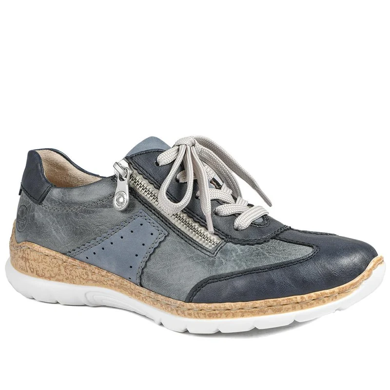 Rieker Memory Foam Zip & Lace Shoes - RKR43589 / 329 539