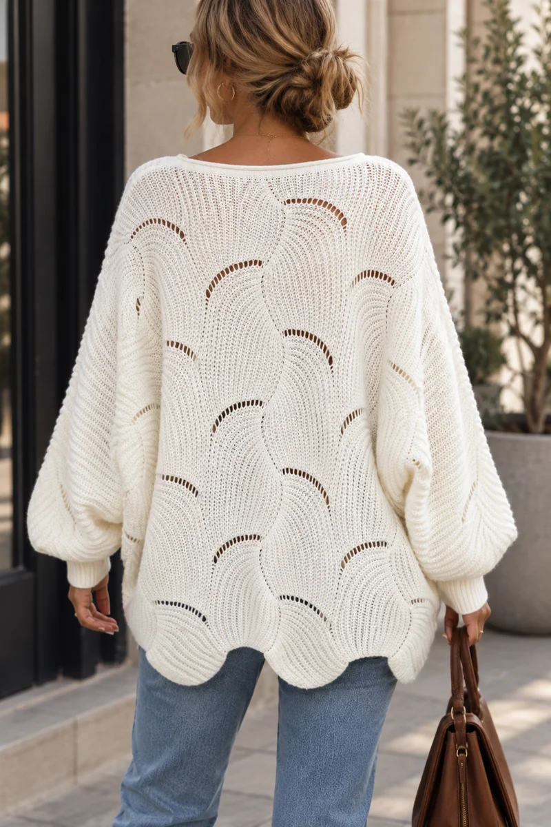 Zeyna – Langärmeliger Strickpullover
