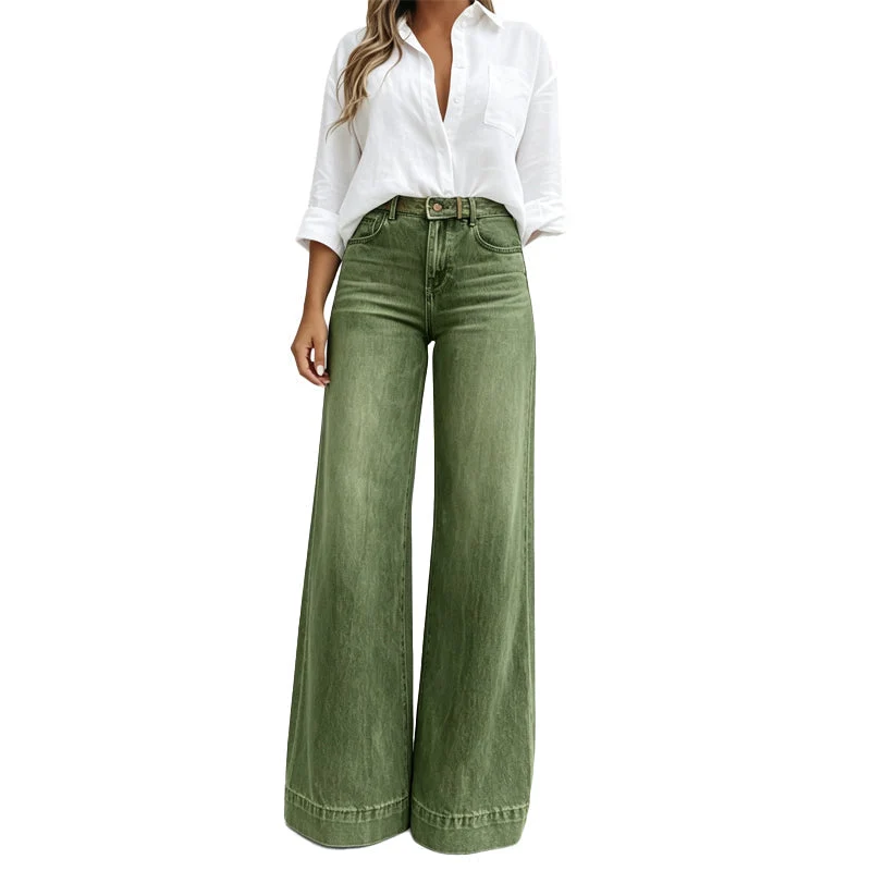 Kilola – Jeans MIT Weitem Bein Und Hoher Taille
