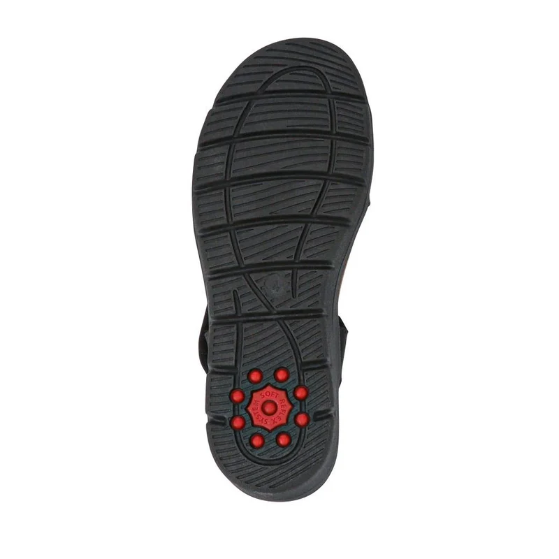 Relife Touch Fasten Wedge Heel Sandals - RELIF41032 / 326 875 - Black