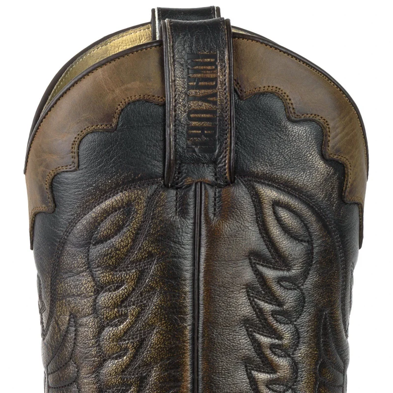 Country- und Western-Cowboystiefel 1927-C für Herren und Damen aus braunem und grauem Leder