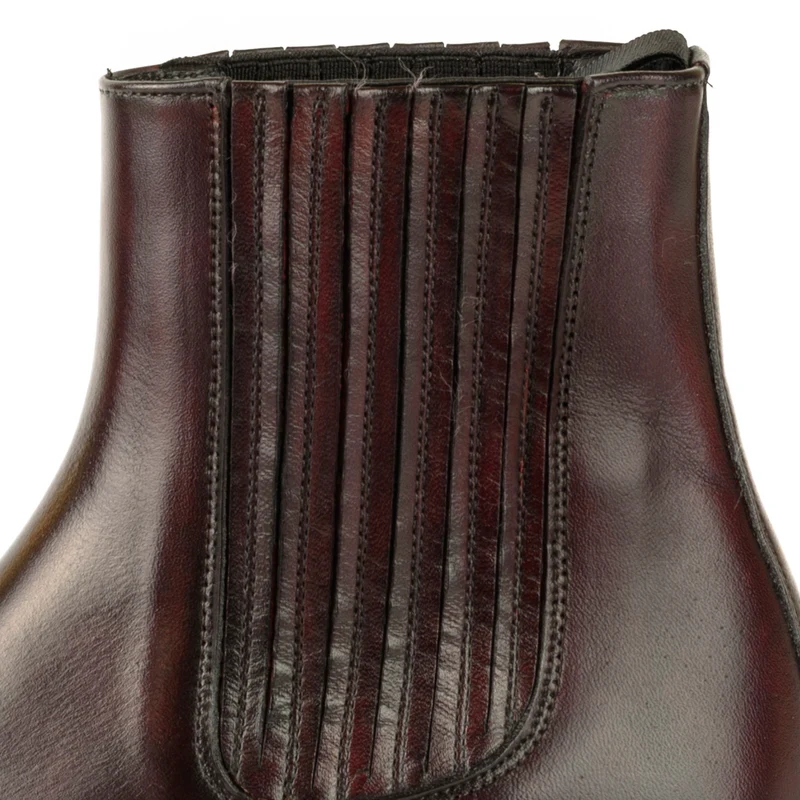 Urban Stiefeletten Damen 2496 Dunkelrotes Leder