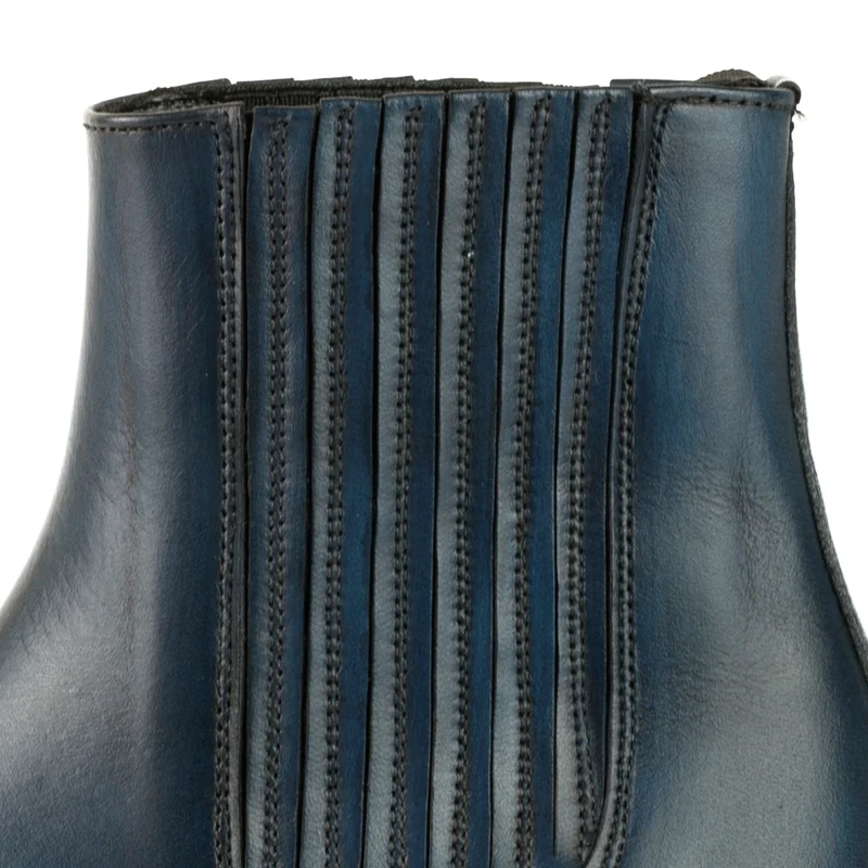 Urban Damen Stiefeletten 2496 Blaues Leder