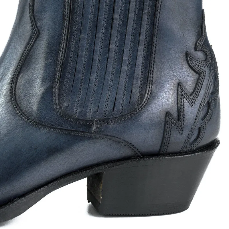 Urban Stiefeletten Damen 2487 Leder Blau 85