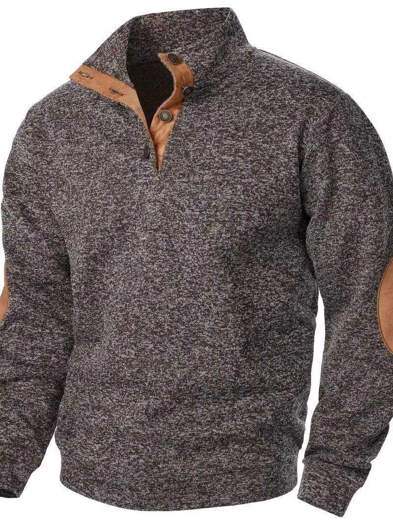 Kashyap – Sweatshirt mit Stehkragen Und Langen Ärmeln