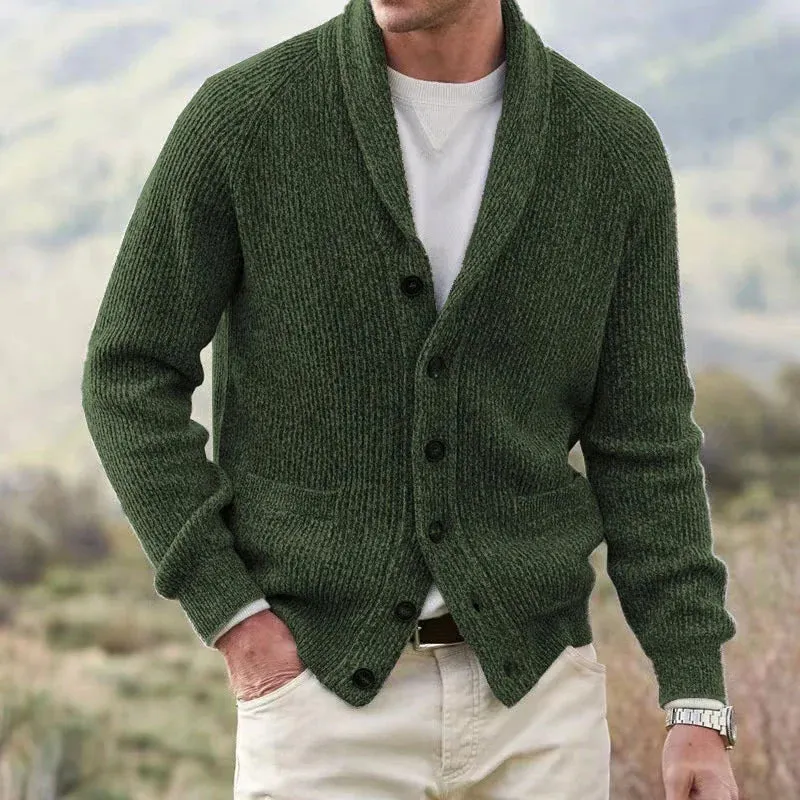 Yanis – Langärmelige Strickjacke Mit Knöpfen