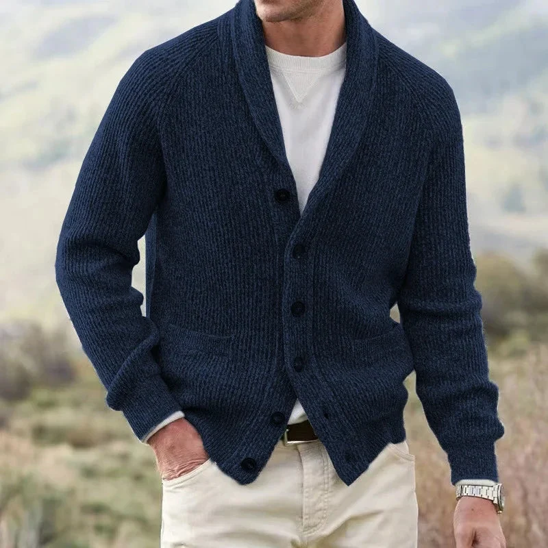 Yanis – Langärmelige Strickjacke Mit Knöpfen