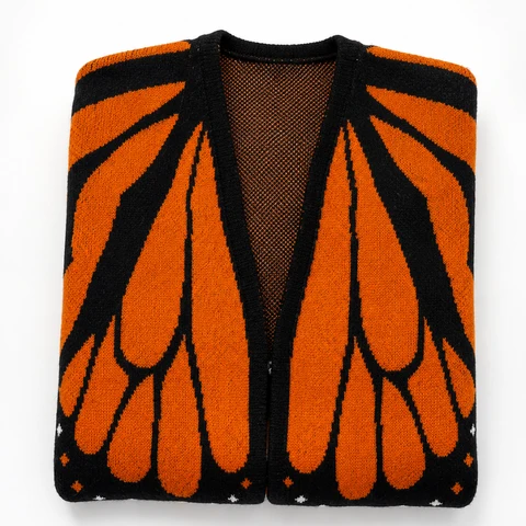Zoliana – Strickcardigan Mit Monarchfalter-Flügeln