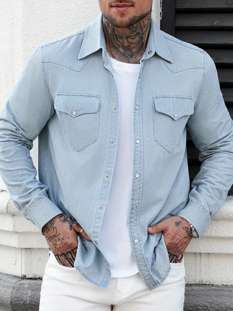 Zeynal - Lässiges Jeans Hemd