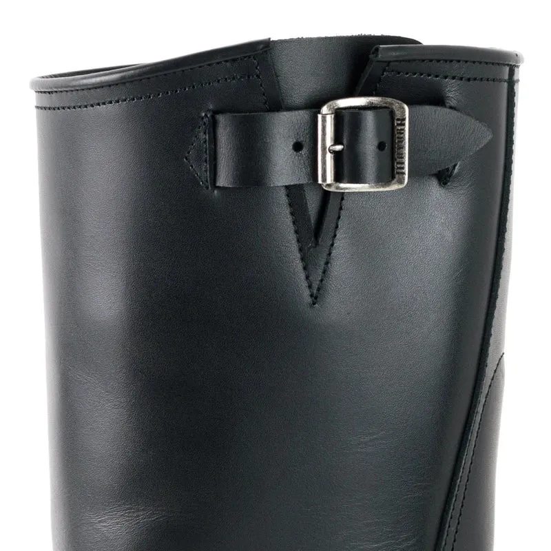 Herren- und Damen-Biker-Motard-Stiefel 1590-6 aus schwarzem Leder